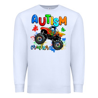 White autism crusher Premium Sweatshirt - AdoDesignShop