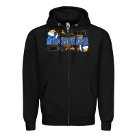 Black brother volleyball Zipper Hoodie - Zillion Design Studio