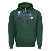 Sports Green brother volleyball Zipper Hoodie - Zillion Design Studio