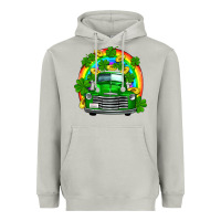 Moon Dust st patricks shamrock gold rainbow truck Heavyweight Hoodie - FaDigitalArtStudio