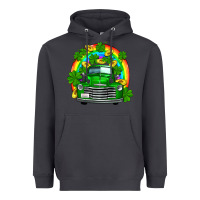 Smoke st patricks shamrock gold rainbow truck Heavyweight Hoodie - FaDigitalArtStudio