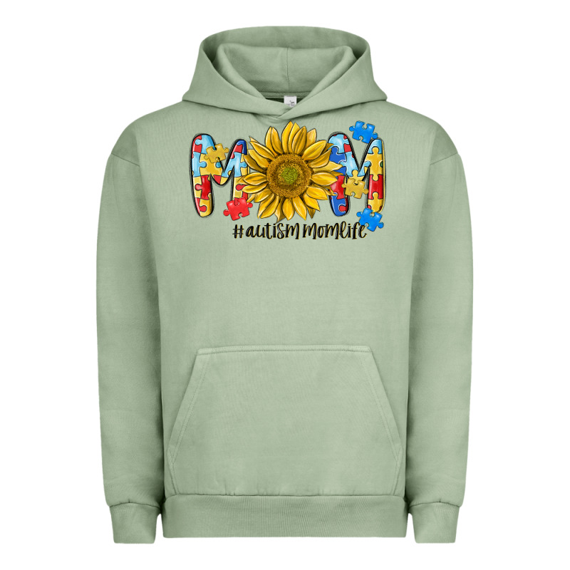 Autism Mom Life Sunflower Urban Hoodie by MaliasSmallBusiness | Teevron