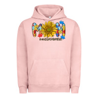 Pigment Salmon autism mom life sunflower Urban Hoodie - MaliasSmallBusiness