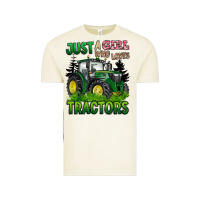 Vintage Arctic just a girl who loves tractors Vintage Tee - BarkalooDesign