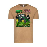 Vintage Camel just a girl who loves tractors Vintage Tee - BarkalooDesign