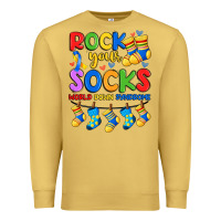 Antique Gold rock your  world down syndrome Premium Sweatshirt - Artiststas