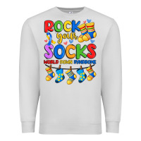 Dove Grey rock your  world down syndrome Premium Sweatshirt - Artiststas