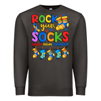 Smoke rock your  world down syndrome Premium Sweatshirt - Artiststas
