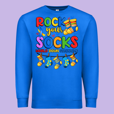 Rock Your  World Down Syndrome Premium Sweatshirt Designed By Artiststas