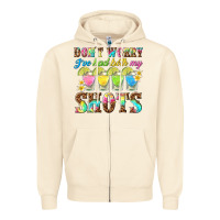 Sandshell dont worry ive had both my shots Zipper Hoodie - texasbilliewilder