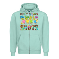 Seafoam dont worry ive had both my shots Zipper Hoodie - texasbilliewilder