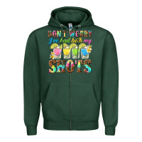 Sports Green dont worry ive had both my shots Zipper Hoodie - texasbilliewilder