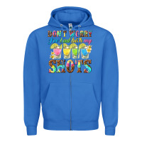 True Royal dont worry ive had both my shots Zipper Hoodie - texasbilliewilder