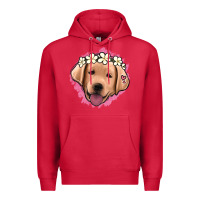 Cardinal jack russel floral kopyası Premium Hoodie - Jasminsmagicworld