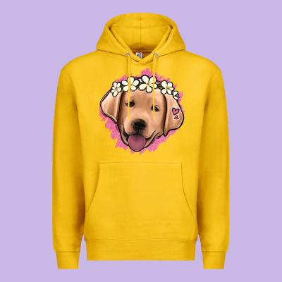 Jack Russel Floral Kopyası Premium Hoodie Designed By Jasminsmagicworld