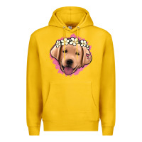 Lemon jack russel floral kopyası Premium Hoodie - Jasminsmagicworld