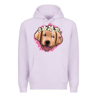 Lilac jack russel floral kopyası Premium Hoodie - Jasminsmagicworld