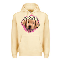 Pina Colada jack russel floral kopyası Premium Hoodie - Jasminsmagicworld