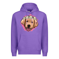 Purple jack russel floral kopyası Premium Hoodie - Jasminsmagicworld