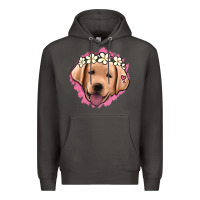 Smoke jack russel floral kopyası Premium Hoodie - Jasminsmagicworld
