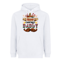 White nacho average daddy Heavyweight Hoodie - HRA Design Shop