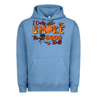 Pigment Pebble Blue i only smoke the good stuff Urban Hoodie - MaliasSmallBusiness