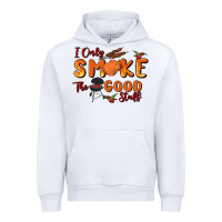 White i only smoke the good stuff Urban Hoodie - MaliasSmallBusiness