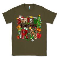 Army Green santa's favorite rn Classic Tee - Zillion Design Studio