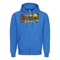 True Royal brother softball Zipper Hoodie - Zillion Design Studio