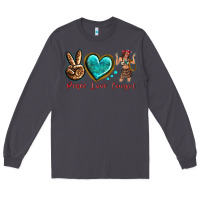Smoke peace love cowgirl Long Sleeve Tee - texasbilliewilder