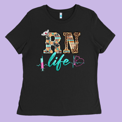 Western Nurse Rn  Life Ladies Tee Designed By Barkaloodesign