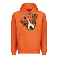 Carrot jack russel floral Premium Hoodie - Jasminsmagicworld