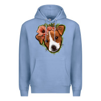 Colony Blue jack russel floral Premium Hoodie - Jasminsmagicworld