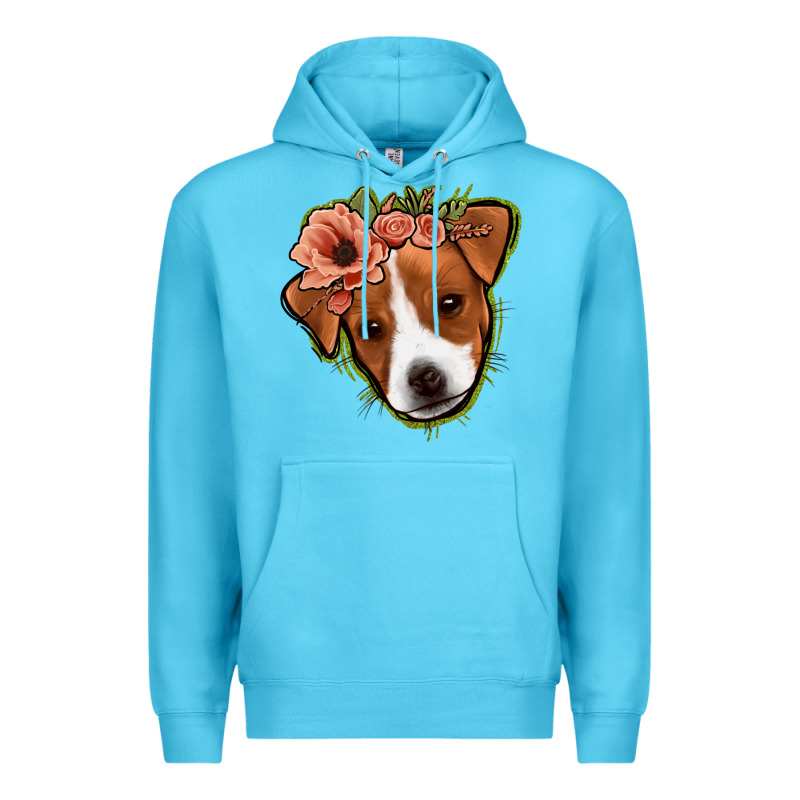 Jack Russel Floral Premium Hoodie by Jasminsmagicworld | Teevron