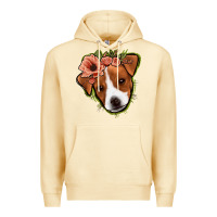 Pina Colada jack russel floral Premium Hoodie - Jasminsmagicworld
