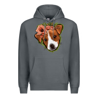 Rock jack russel floral Premium Hoodie - Jasminsmagicworld
