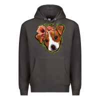 Smoke jack russel floral Premium Hoodie - Jasminsmagicworld