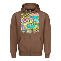 Chestnut he dont love me like tequila does Zipper Hoodie - texasbilliewilder