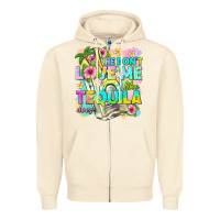 Sandshell he dont love me like tequila does Zipper Hoodie - texasbilliewilder