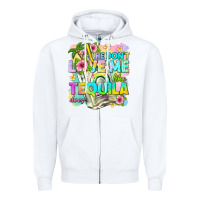 White he dont love me like tequila does Zipper Hoodie - texasbilliewilder