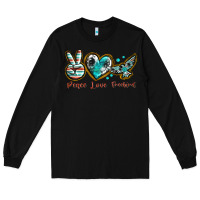 Black peace love freebird Long Sleeve Tee - texasbilliewilder
