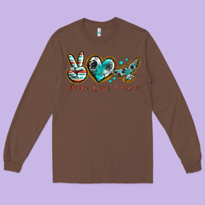 Long Sleeve Tee peace love freebird
