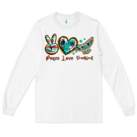 White peace love freebird Long Sleeve Tee - texasbilliewilder