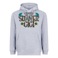 Heather Grey summer gigi Heavyweight Hoodie - CowhideDigitalArt