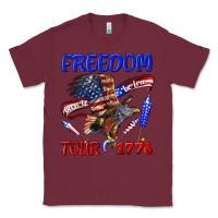 Burgundy freedom born to be free tour 1776 Classic Tee - texasbilliewilder
