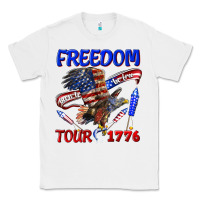 White freedom born to be free tour 1776 Classic Tee - texasbilliewilder