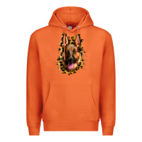 Carrot german shepherd leopard background Premium Hoodie - Jasminsmagicworld