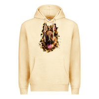 Pina Colada german shepherd leopard background Premium Hoodie - Jasminsmagicworld