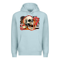 Blue Mist firefighter skull Premium Hoodie - AdoDesignShop