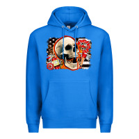 True Royal firefighter skull Premium Hoodie - AdoDesignShop